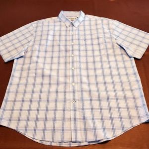 IZOD Premium Essential B&T Tall Mens Moisture Wicking Classic Fit SS Plaid